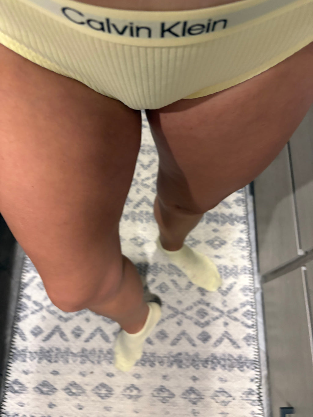 Used/Worn Yellow Calvin Klein Bikini Panties 💛