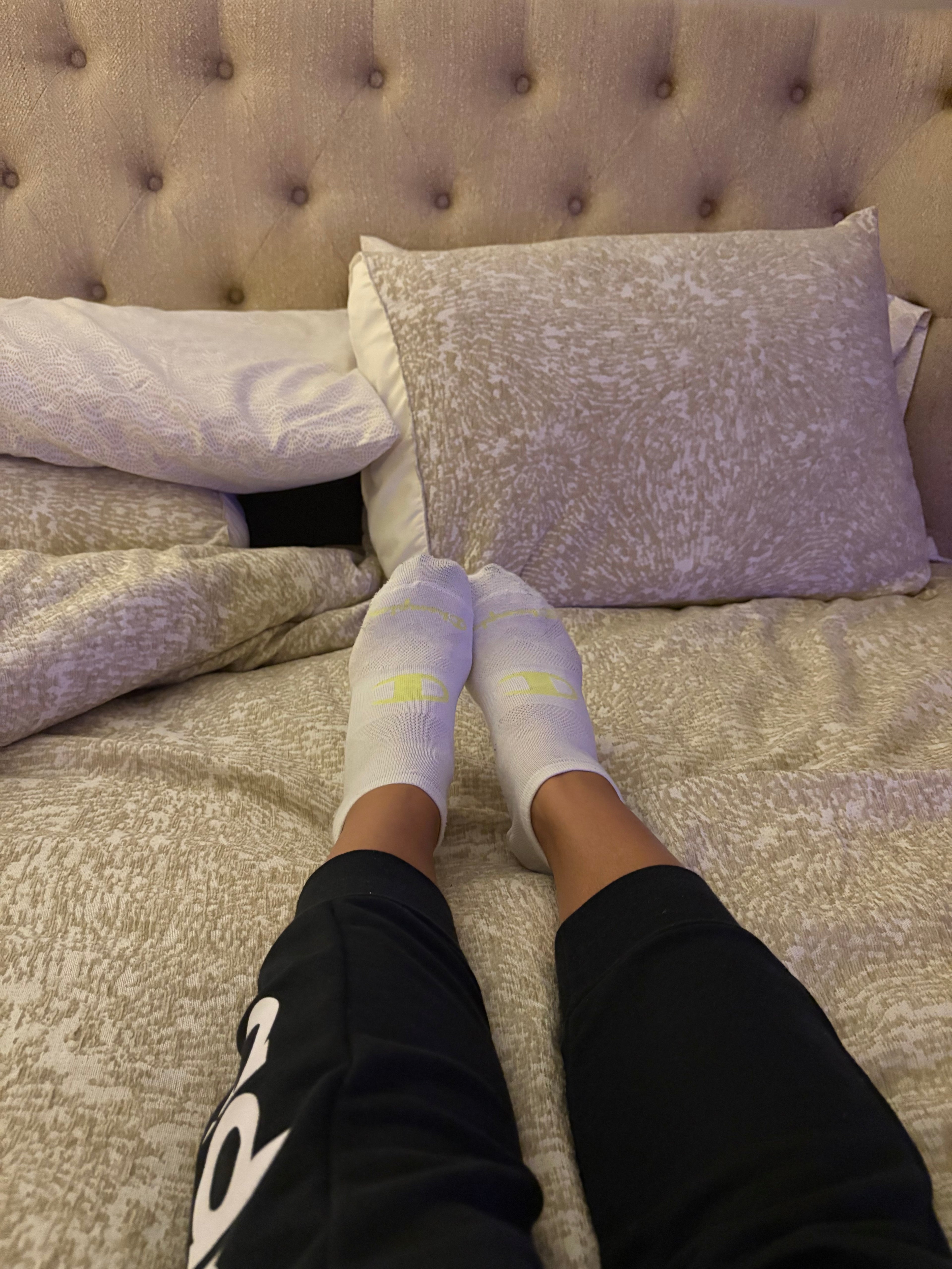 Worn/ Used White Ankle Socks 🤍💛🤍 TWO day wear