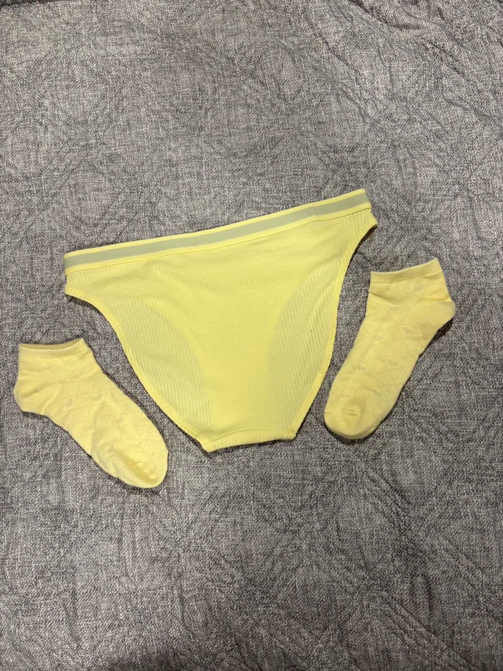 Used/Worn Yellow Calvin Klein Bikini Panties 💛