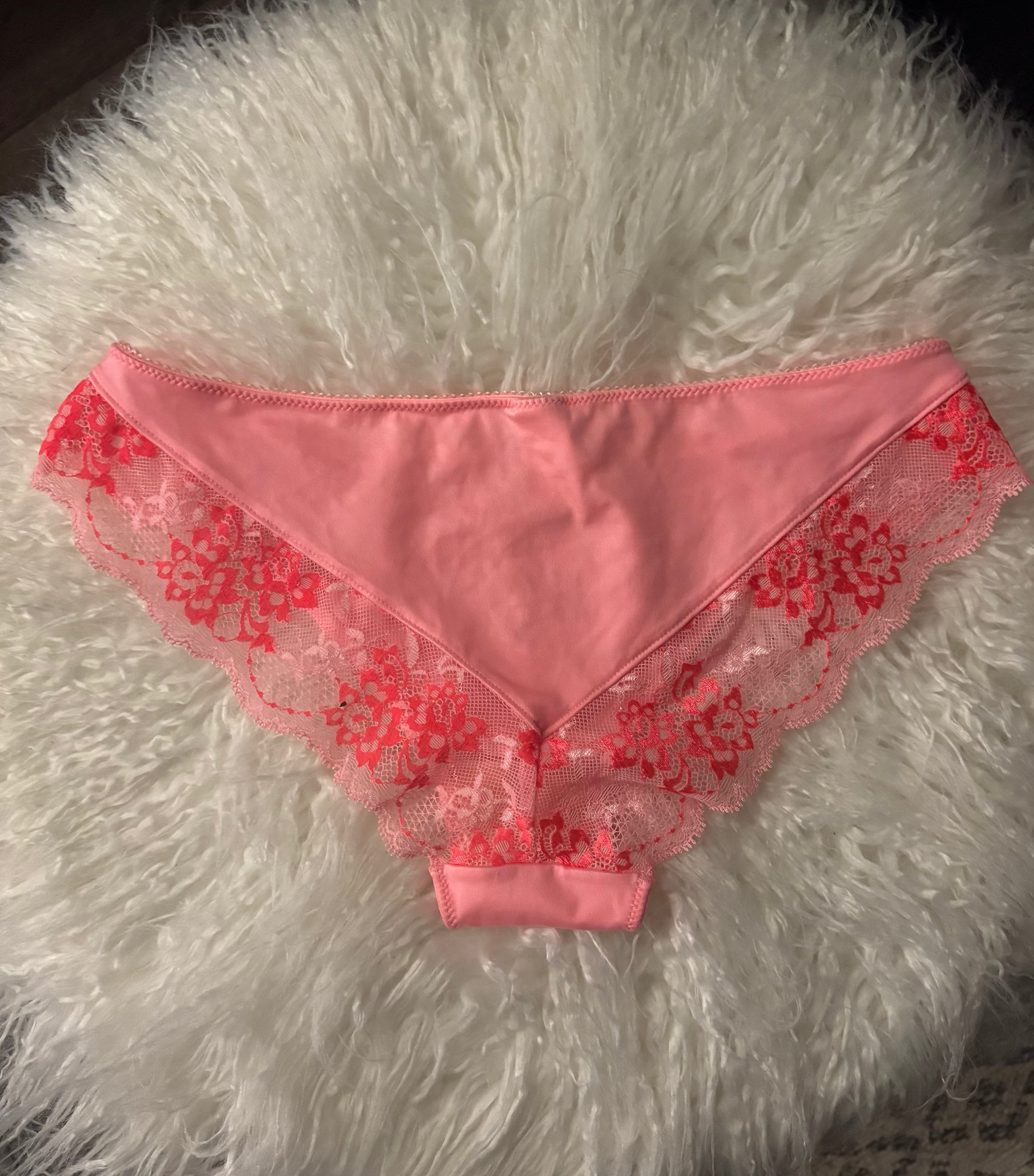 Worn Satin VS Panties 🧡