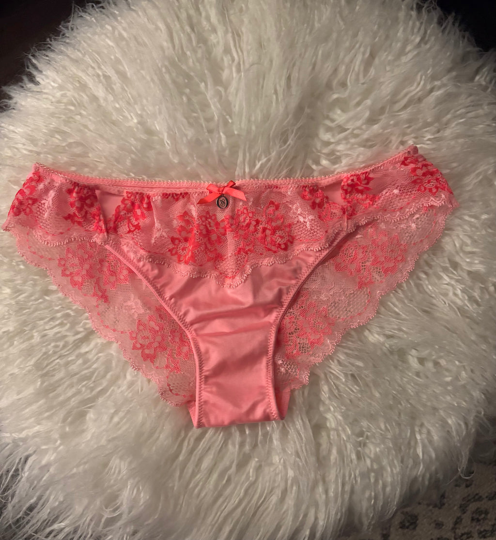 Worn Satin VS Panties 🧡