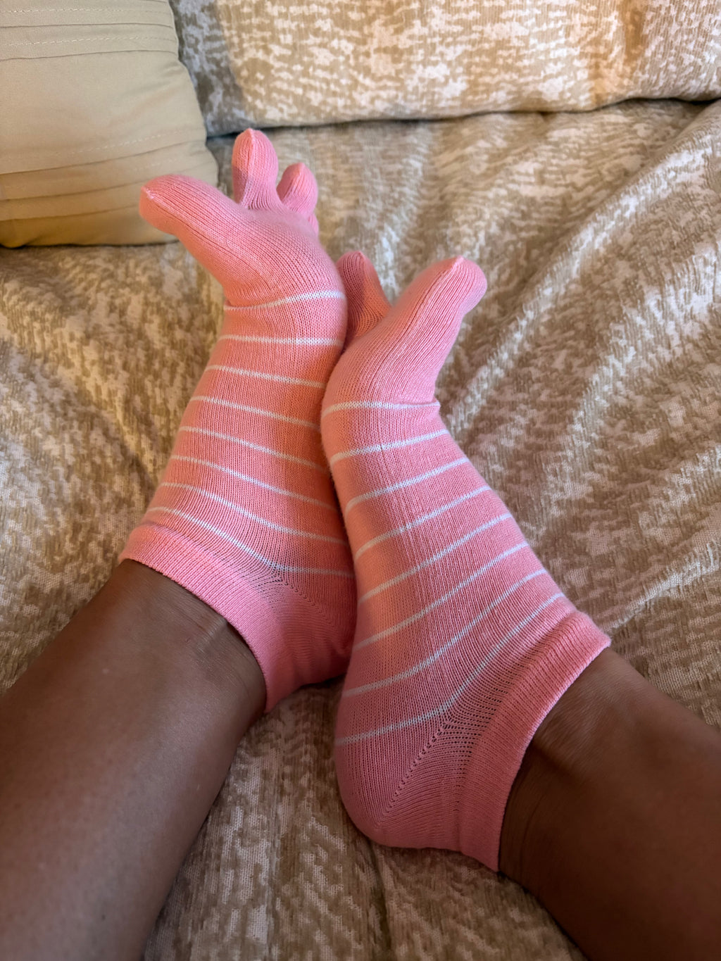 Worn/Used Toe Socks - Pastel Pink 🩷