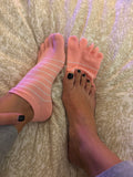 Worn/Used Toe Socks - Pastel Pink 🩷
