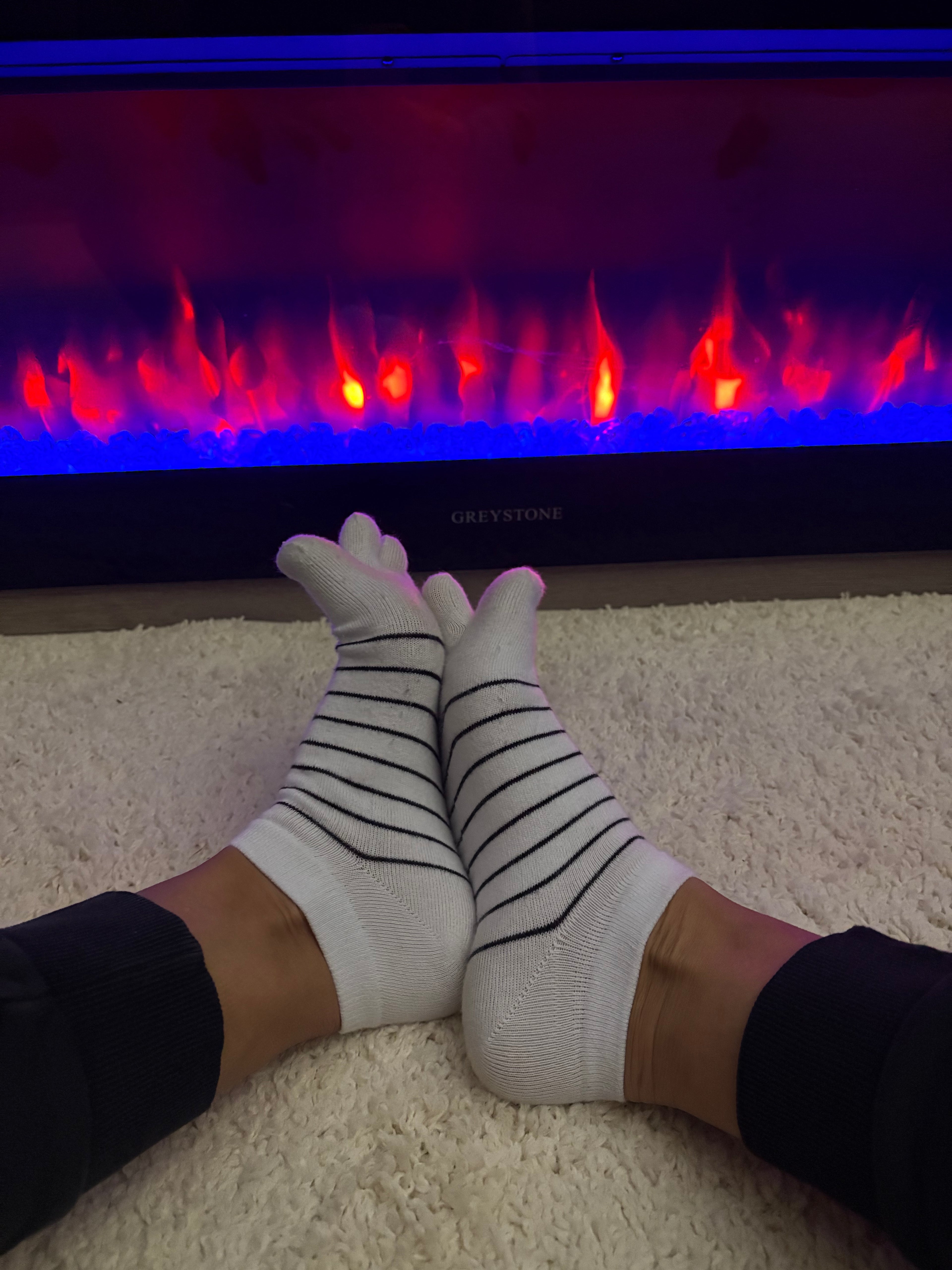 Used/ Worn White TOE Socks 🤍 TWO day wear