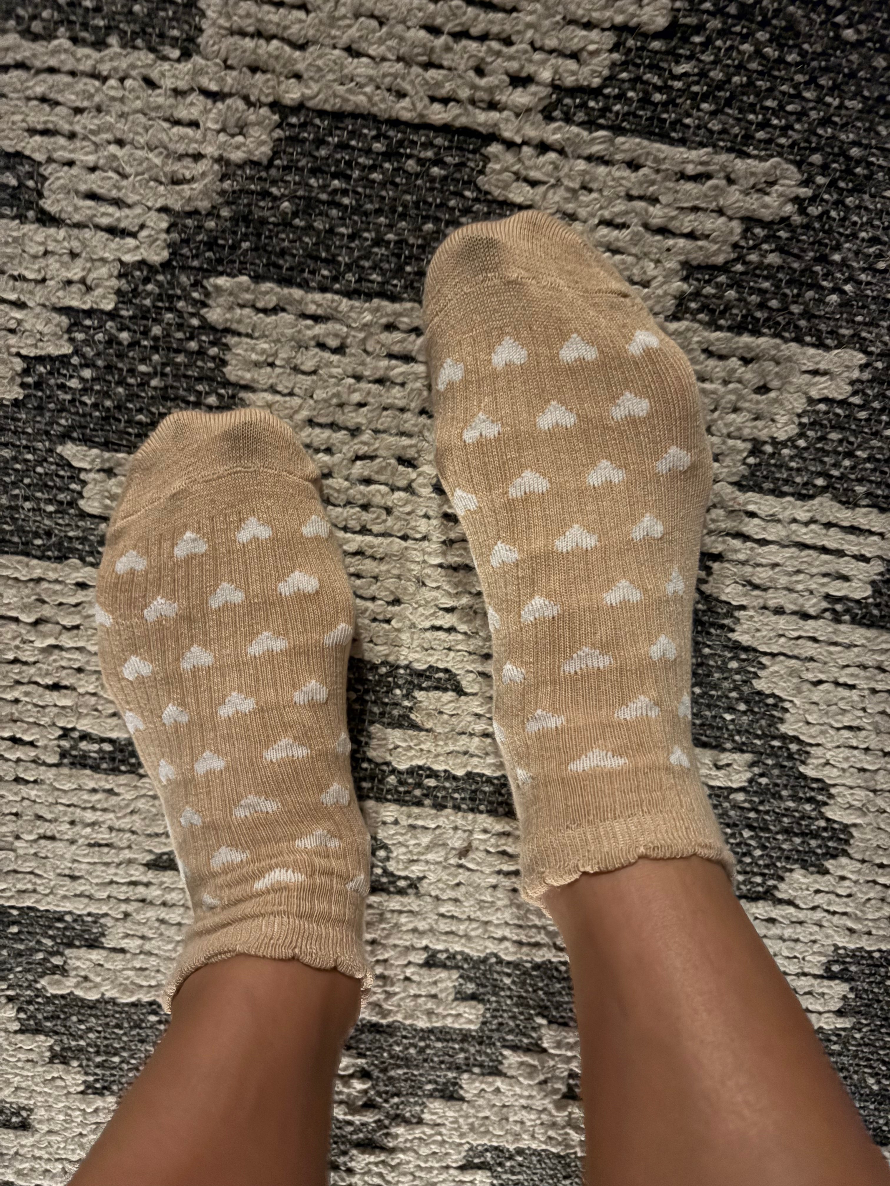 Worn/Used Ankle Socks 🧦 🤎🤍🤎