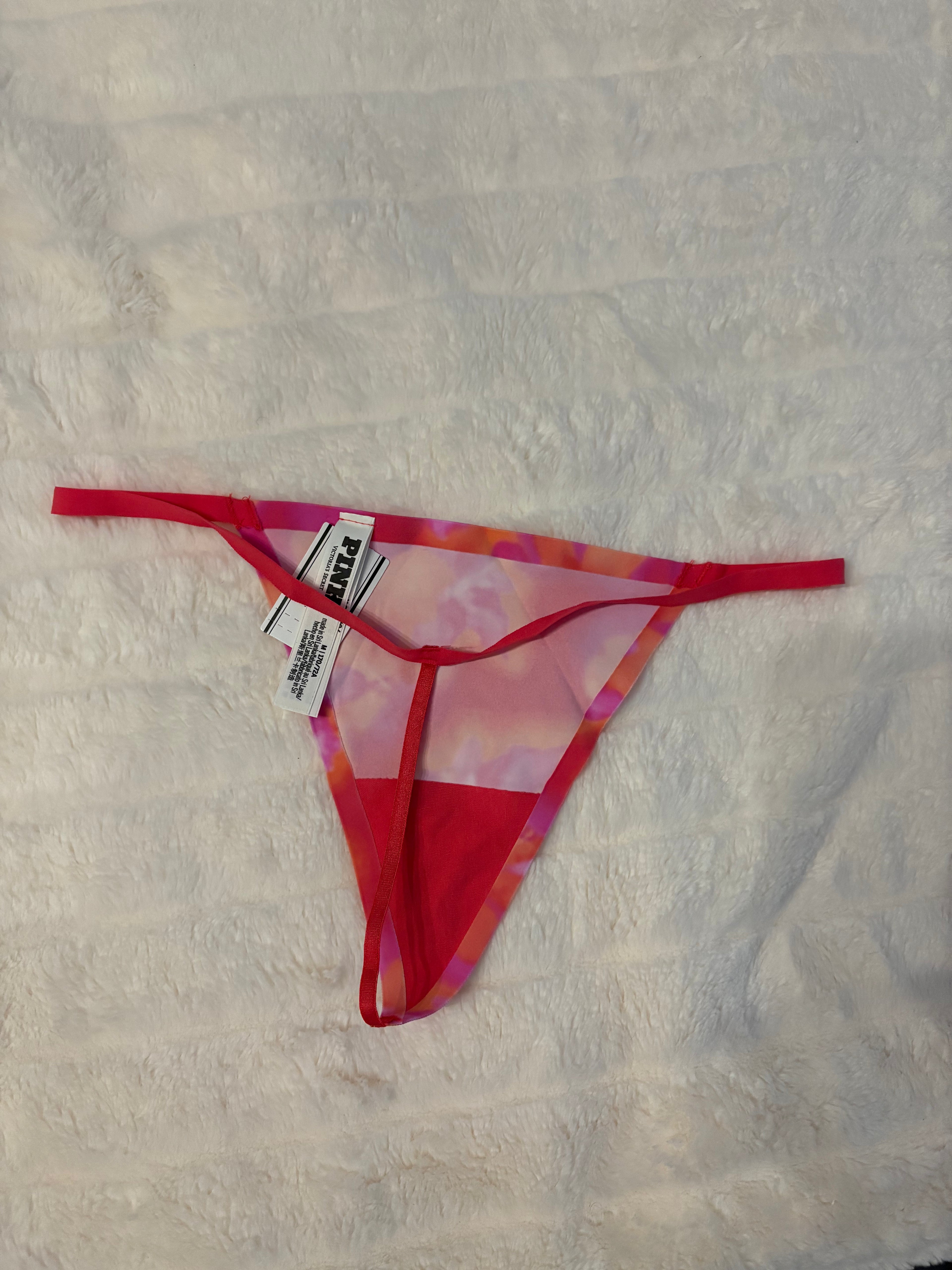 Worn/Used VS Micro Thong 🩷🧡🩷