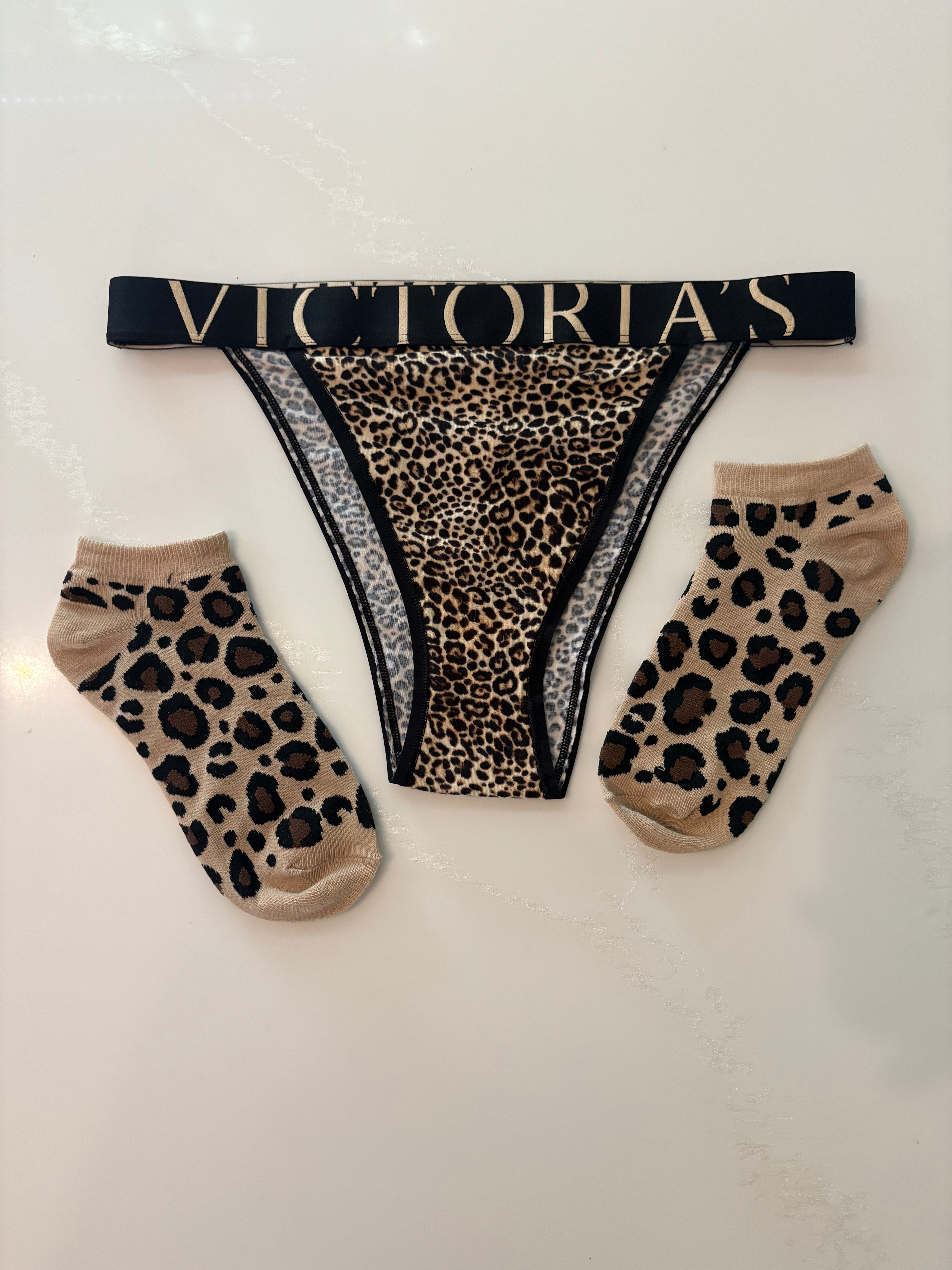 Worn/Used VS Panty & Sock Combo 🤎🖤🤎