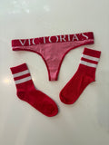 Used Panty/Sock Combo ❤️🤍❤️